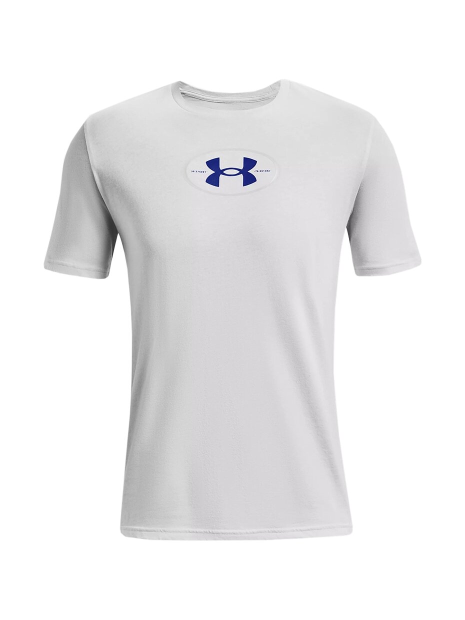 Under Armour Repeat Ss grafikos vyriški marškinėliai, pilki 1371264 014 Under Armour Repeat Ss grafikos vyriški marškinėliai, pilki 1371264 014