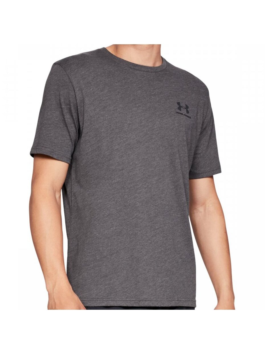 Vyriški marškinėliai Under Armour Sportstyle kairėje krūtinėje SS tamsiai pilka 1326799 019 1 Vyriški marškinėliai Under Armour Sportstyle kairėje krūtinėje SS tamsiai pilka 1326799 019 1