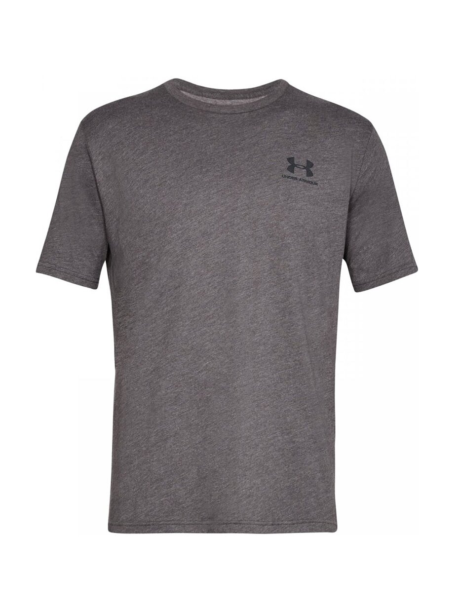Vyriški marškinėliai Under Armour Sportstyle kairėje krūtinėje SS tamsiai pilka 1326799 019 Vyriški marškinėliai Under Armour Sportstyle kairėje krūtinėje SS tamsiai pilka 1326799 019