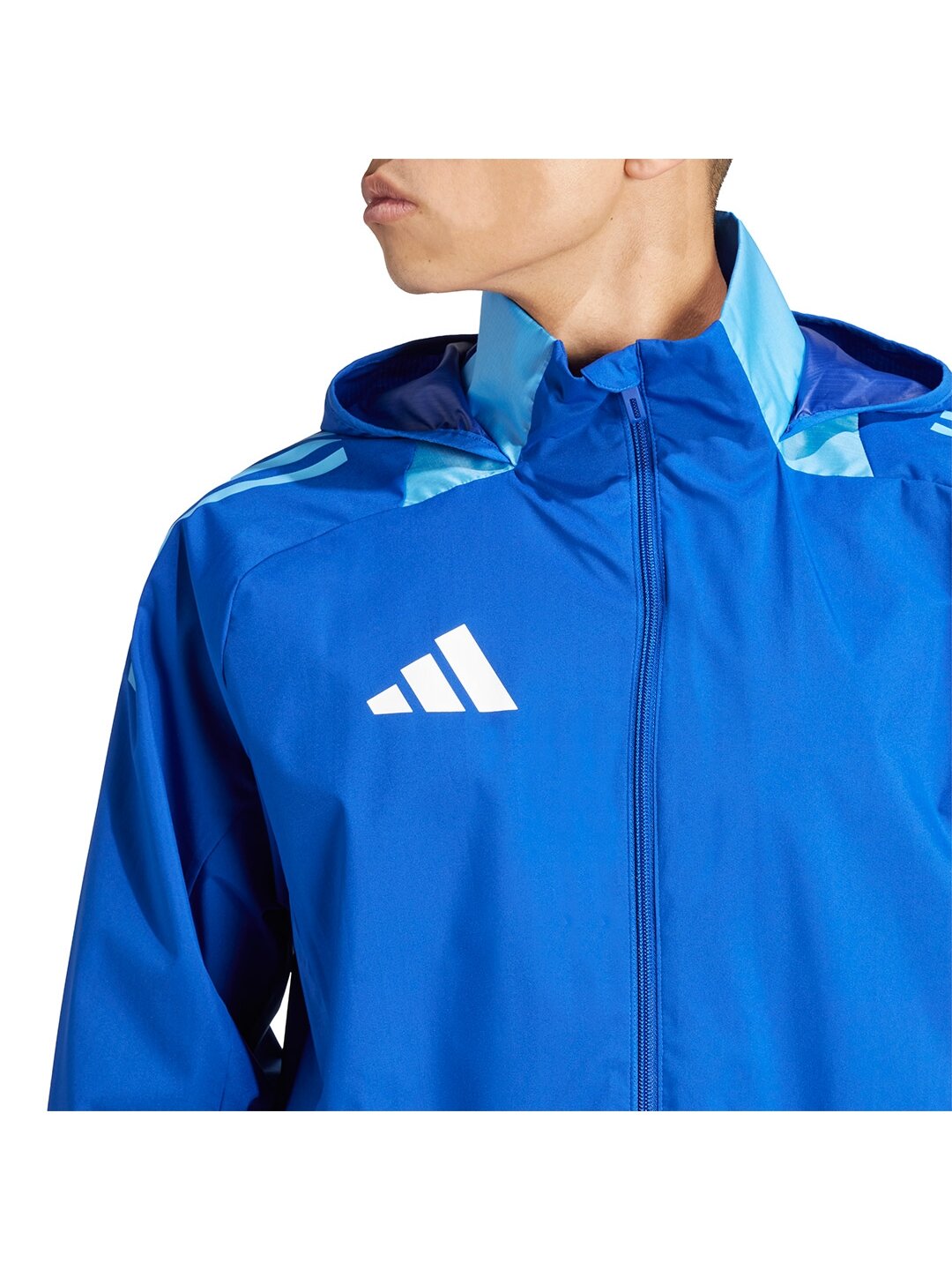 Adidas Tiro 24 Competition vyriška striukė bet kokiam orui, mėlyna IR7561 4