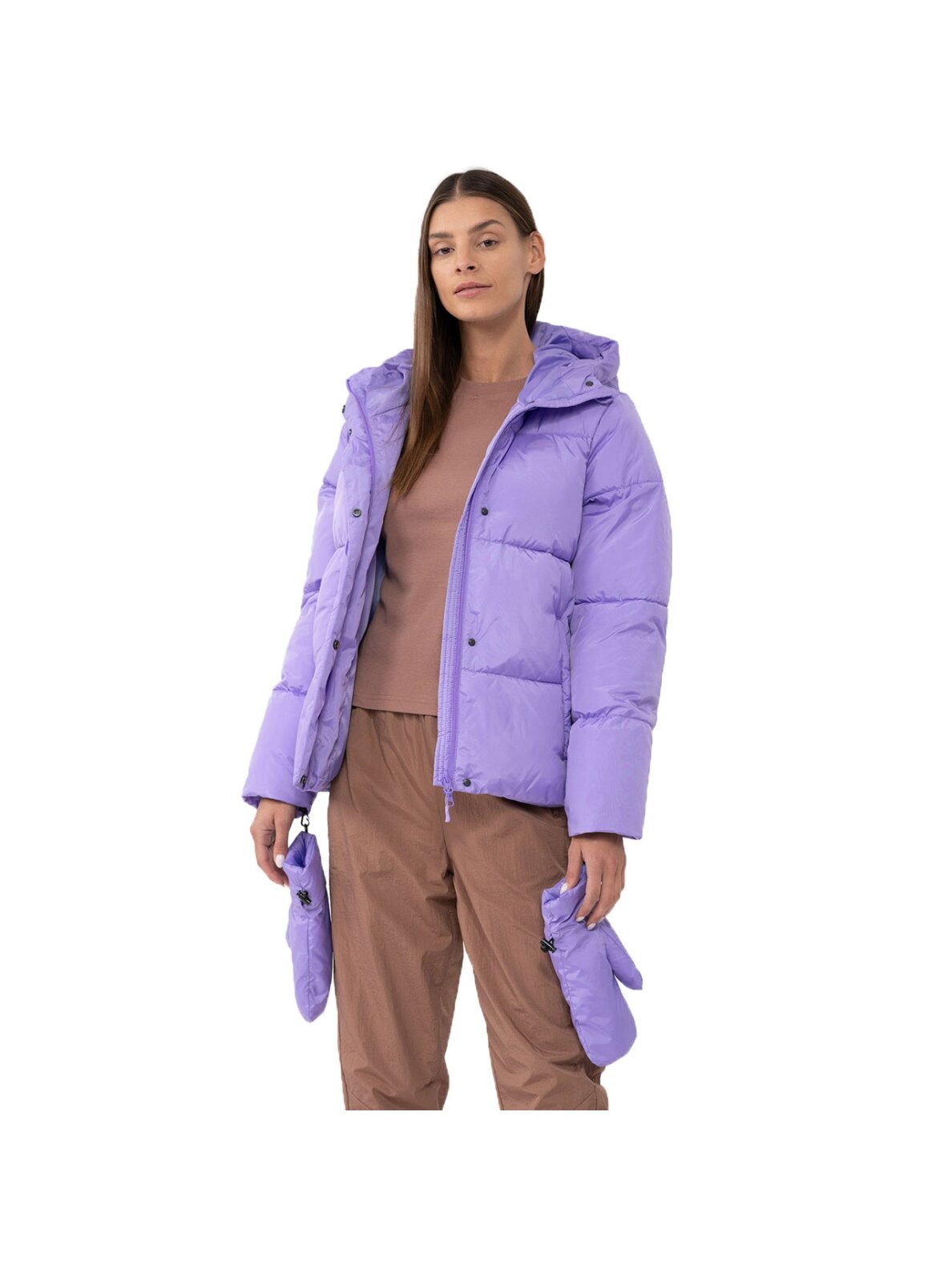 Moteriška striukė 4F F234 violetinė 4FAW23TDJAF234 51S 2 Moteriška striukė 4F F234 violetinė 4FAW23TDJAF234 51S 2