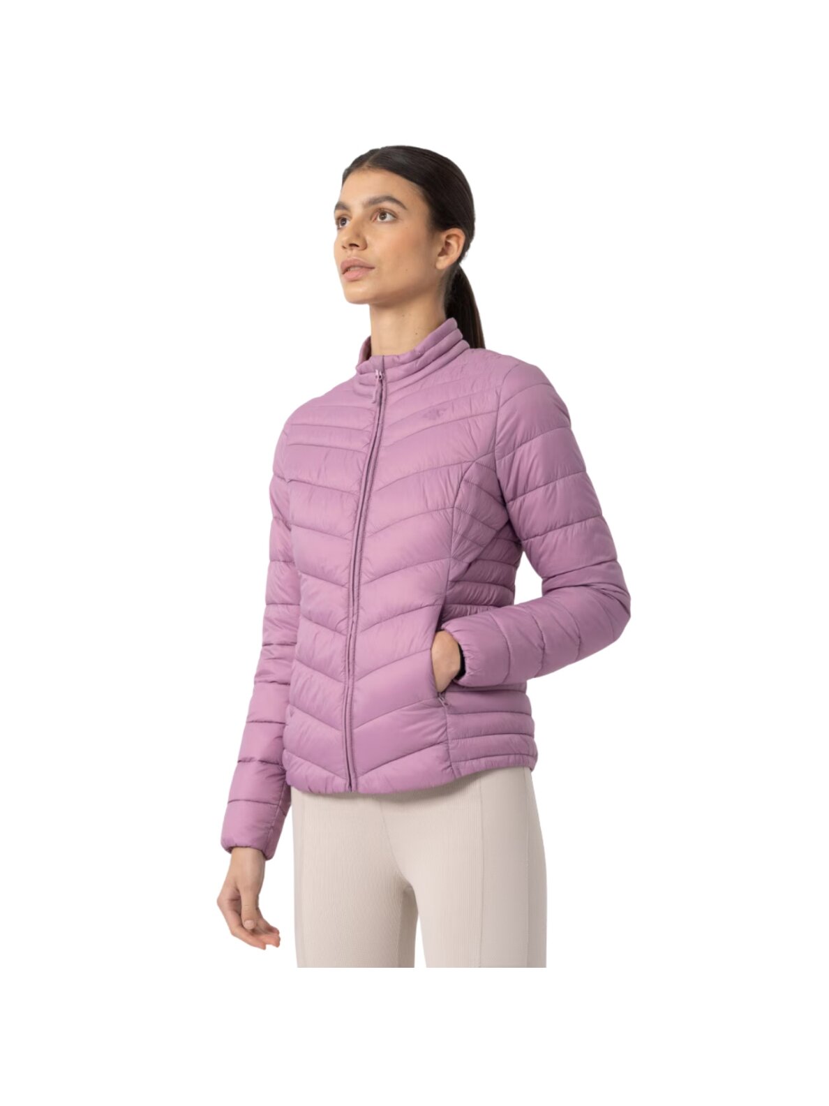 Moteriška striukė 4F šviesiai violetinė H4Z22 KUDP002 52S Moteriška striukė 4F šviesiai violetinė H4Z22 KUDP002 52S