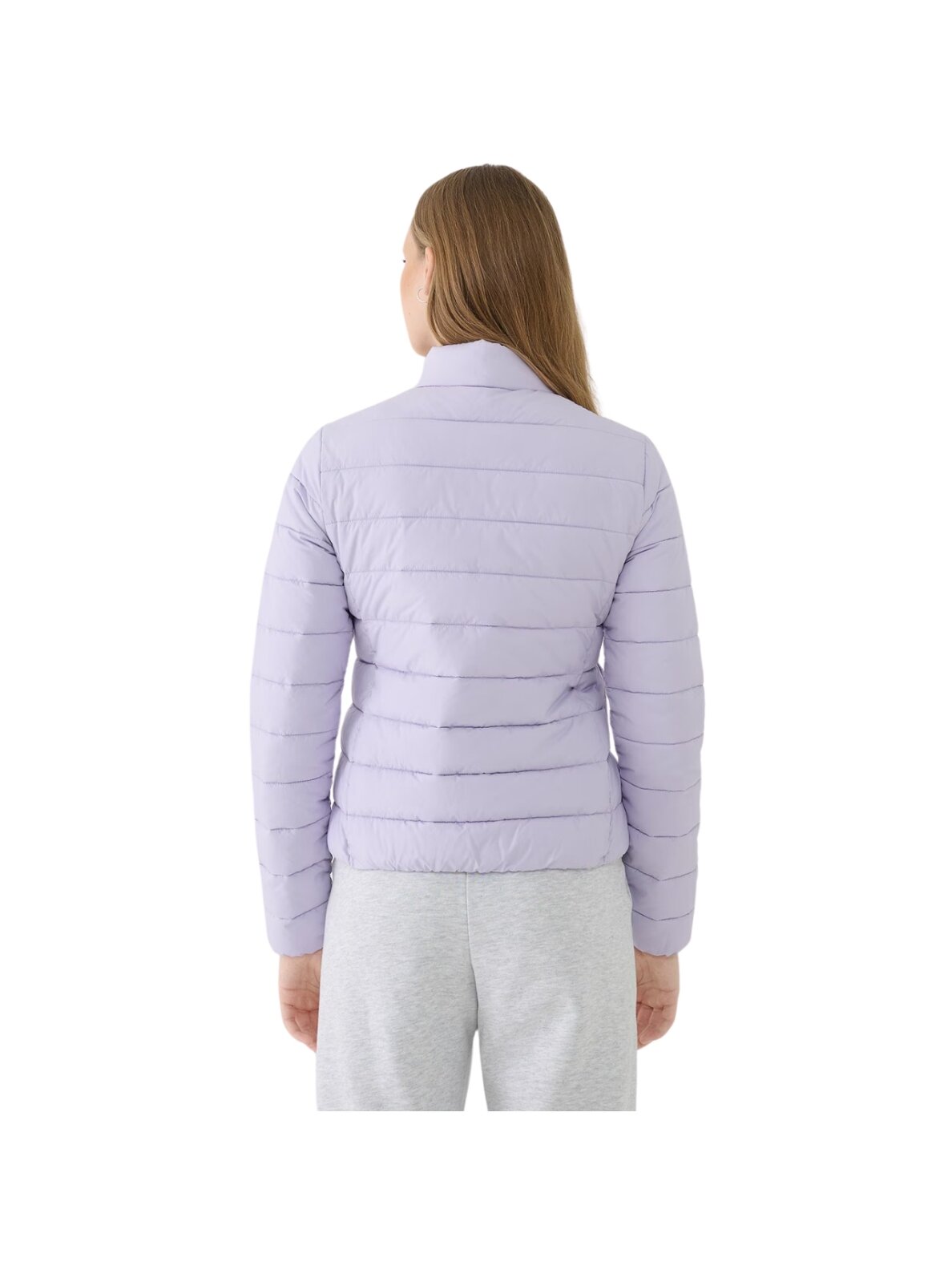 4F Moterų pūkuota striukė F533 šviesiai violetinė 4FWSS25TDJAF533 52S 2