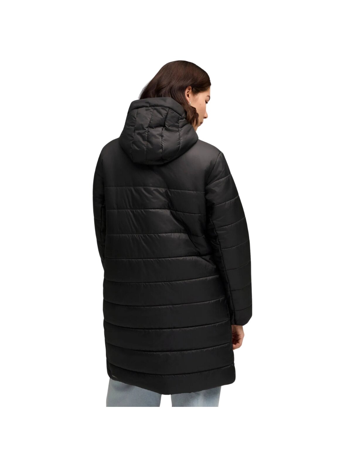 Puma moterims juoda pūkuota parka su kapišonu ESS 685232 01 3