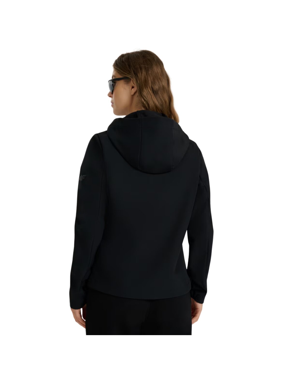 4F moterų softshell striukė F359 giliai juoda 2