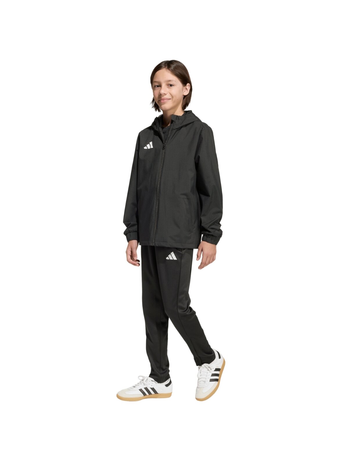 Adidas Entrada 26 All Weather vaikiška striukė juoda JZ9104 7