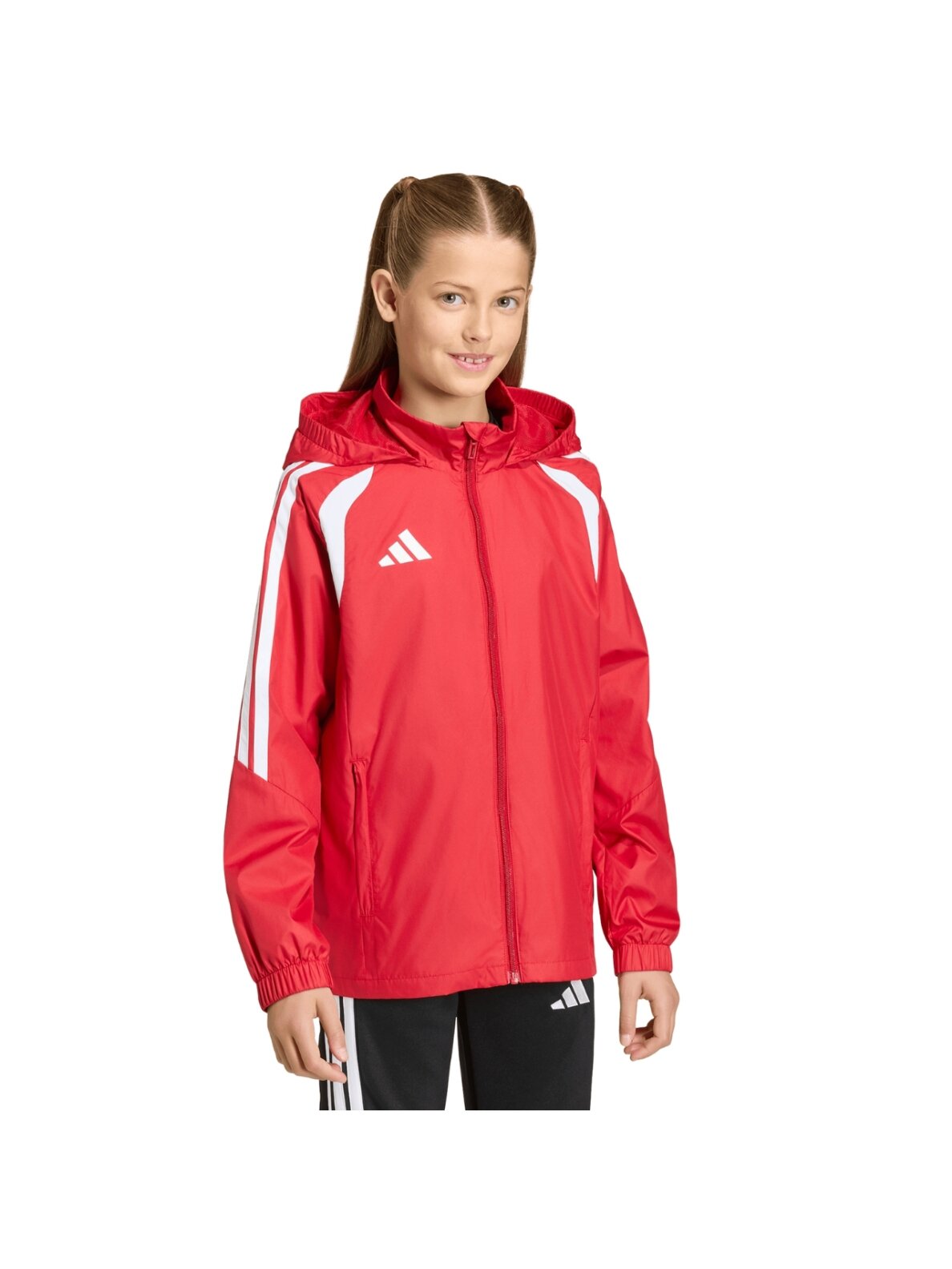 Adidas Tiro 26 League Windbreaker vaikų striukė raudona JY9724 3