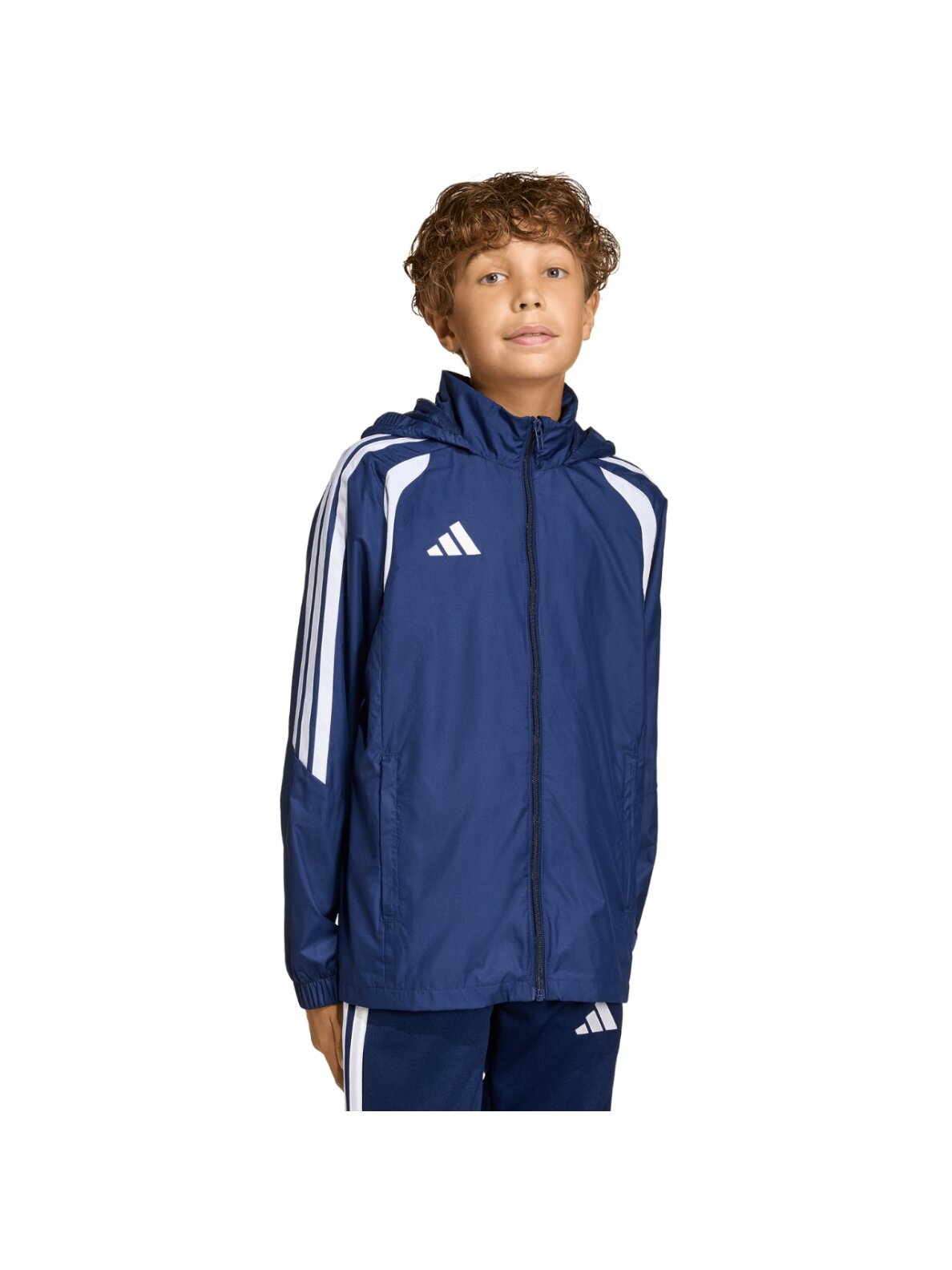 Adidas Tiro 26 League Windbreaker vaikams tamsiai mėlyna JY9725 3 Adidas Tiro 26 League Windbreaker vaikams tamsiai mėlyna JY9725 3