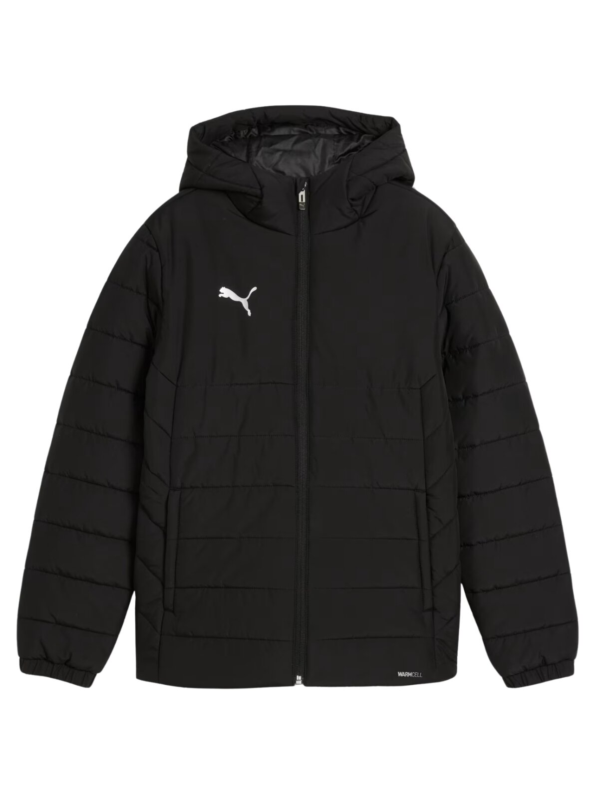 Puma Team Additions Padded Hooded vaikiška striukė juoda 659738 03 1 Puma Team Additions Padded Hooded vaikiška striukė juoda 659738 03 1