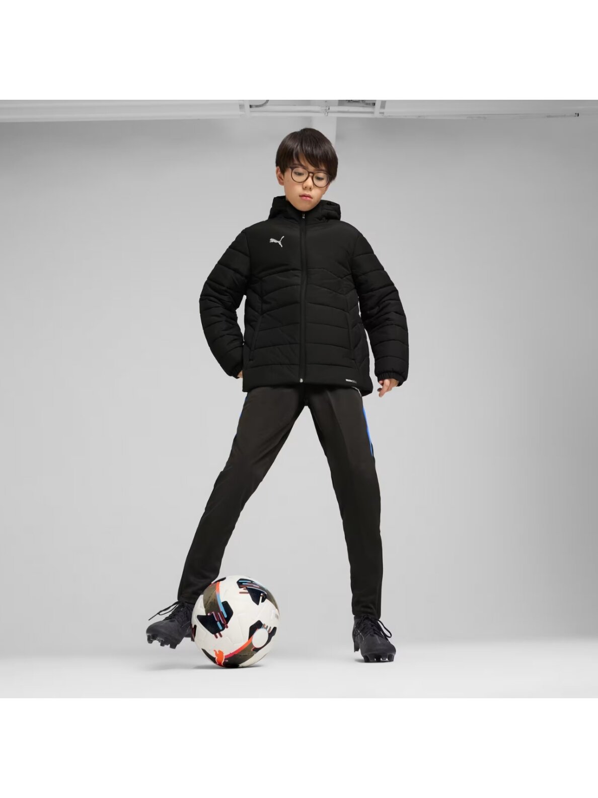Puma Team Additions Padded Hooded vaikiška striukė juoda 659738 03 5