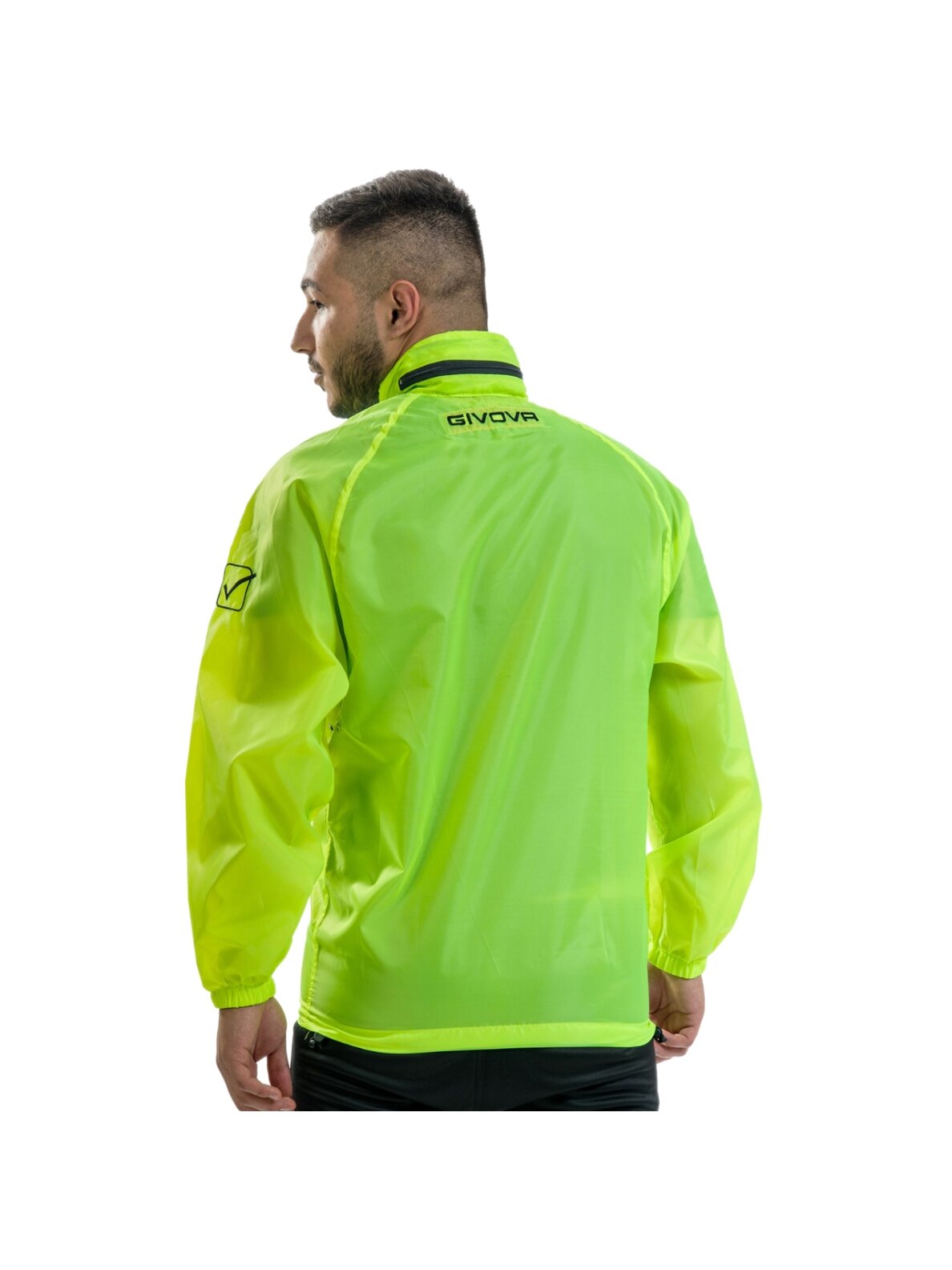 Givova Rain Basico Fluo striukė geltona RJ001 0019 2 Givova Rain Basico Fluo striukė geltona RJ001 0019 2
