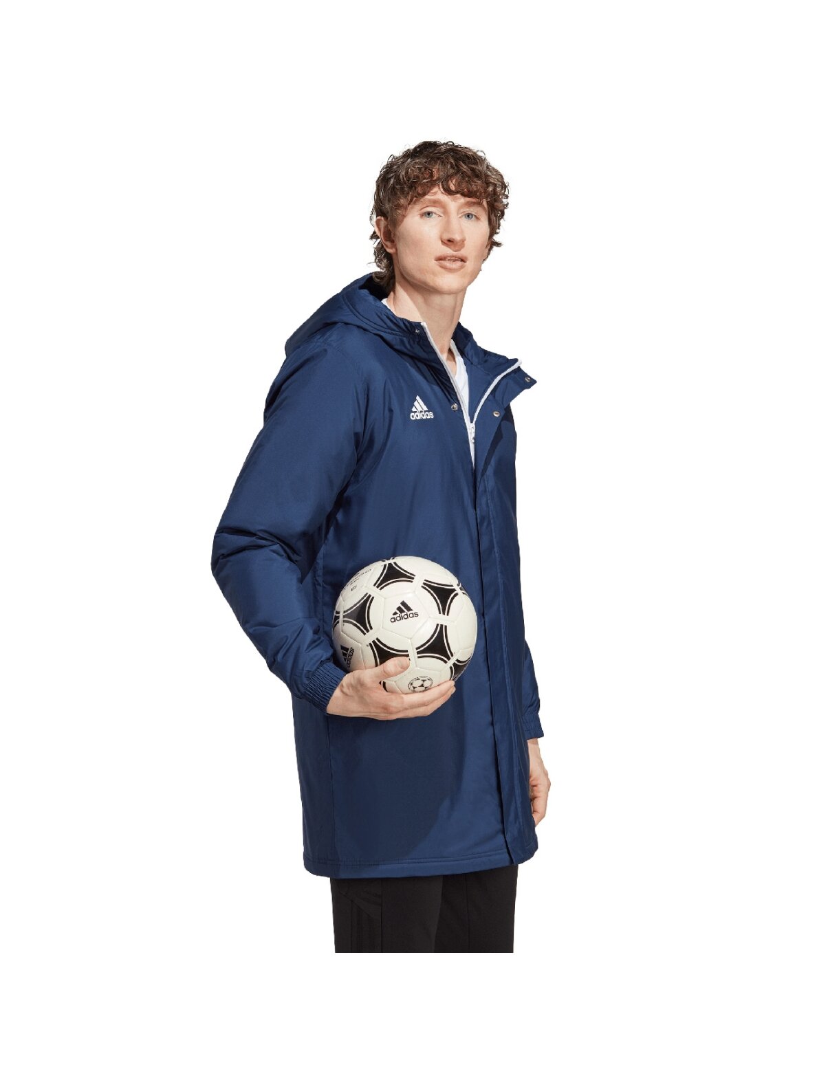 Vyriška Adidas Entrada 22 stadiono striukė, tamsiai mėlyna IB6077 3