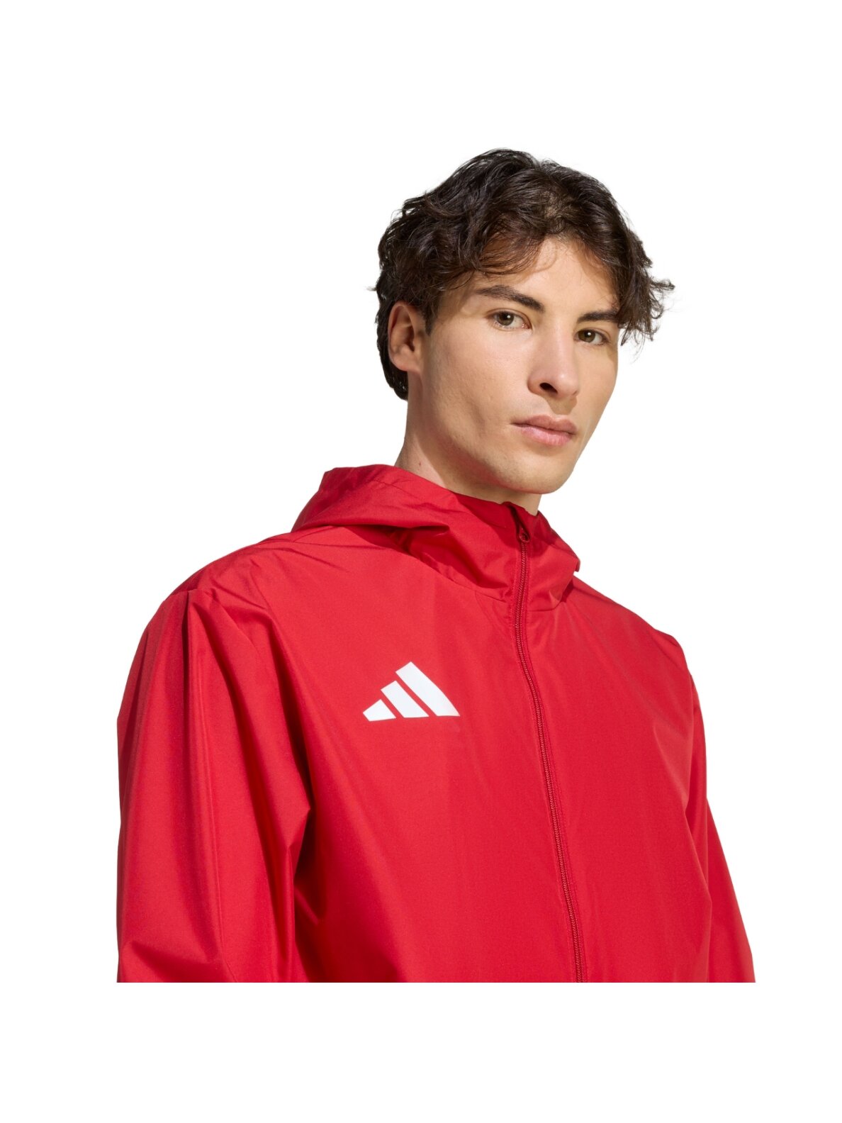 Adidas Entrada 26 All Weather vyriška striukė raudona JZ9100 4 Adidas Entrada 26 All Weather vyriška striukė raudona JZ9100 4