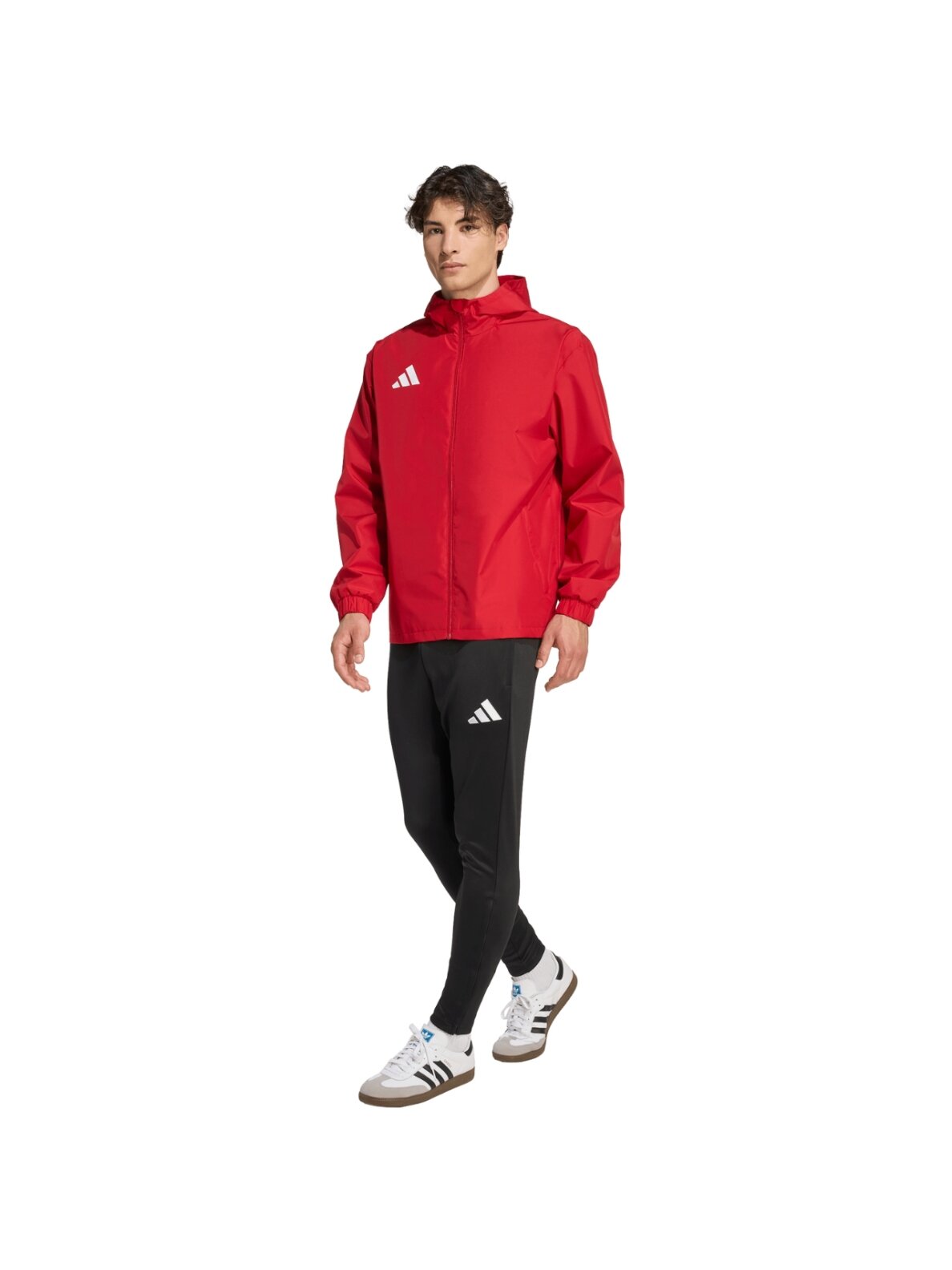 Adidas Entrada 26 All Weather vyriška striukė raudona JZ9100 6 Adidas Entrada 26 All Weather vyriška striukė raudona JZ9100 6