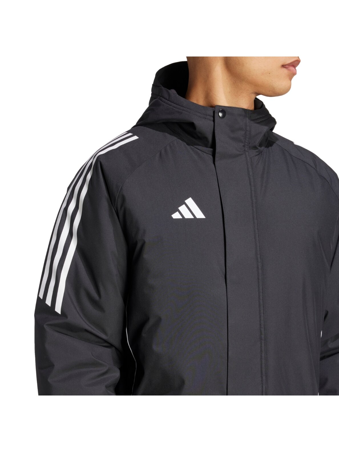 Vyriška Adidas Tiro 24 Stadium Parka striukė, juoda ir balta IJ7391 5