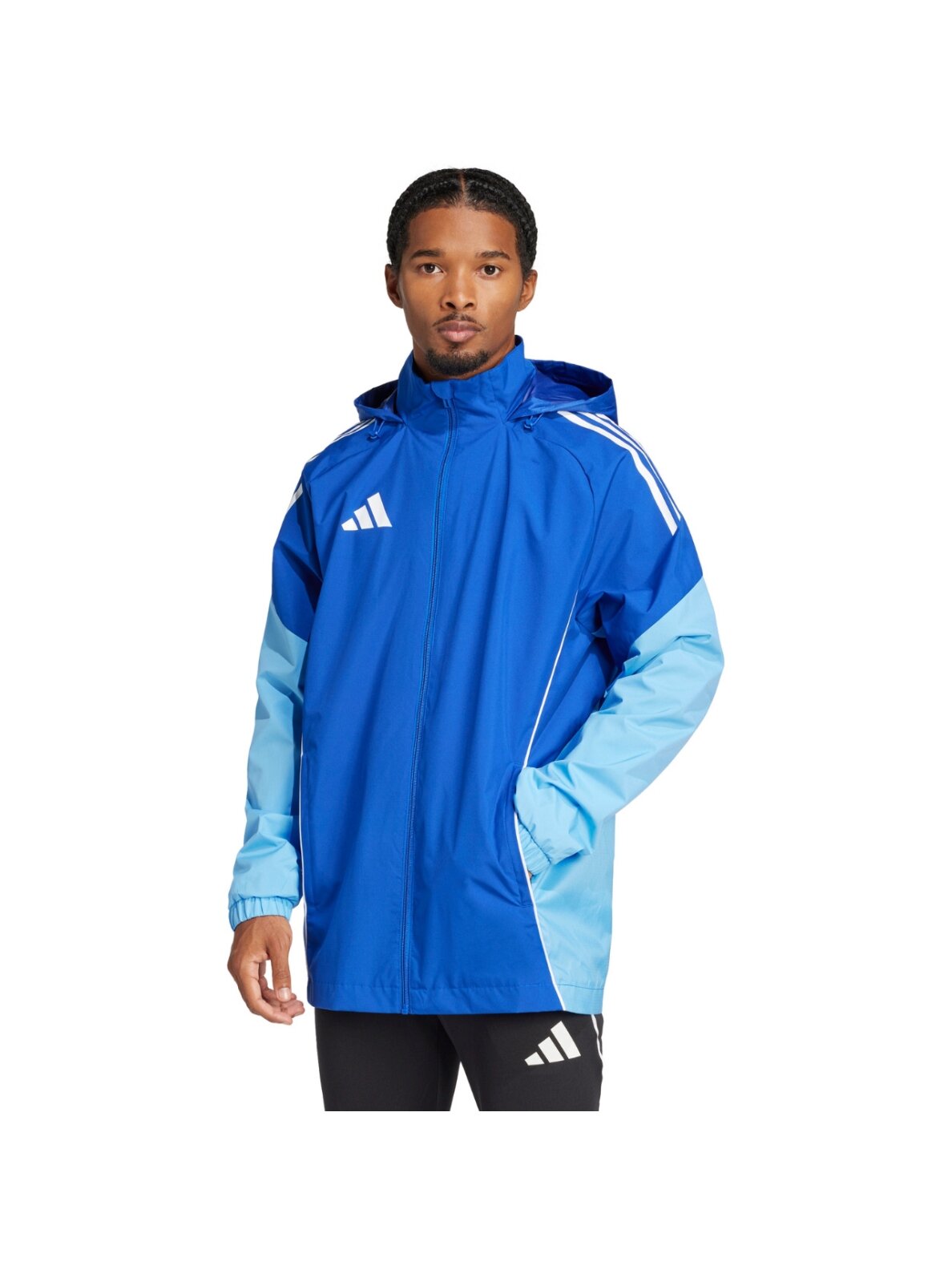 adidas Tiro 25 Competition All-Weather vyriška striukė mėlyna JI8930 adidas Tiro 25 Competition All-Weather vyriška striukė mėlyna JI8930
