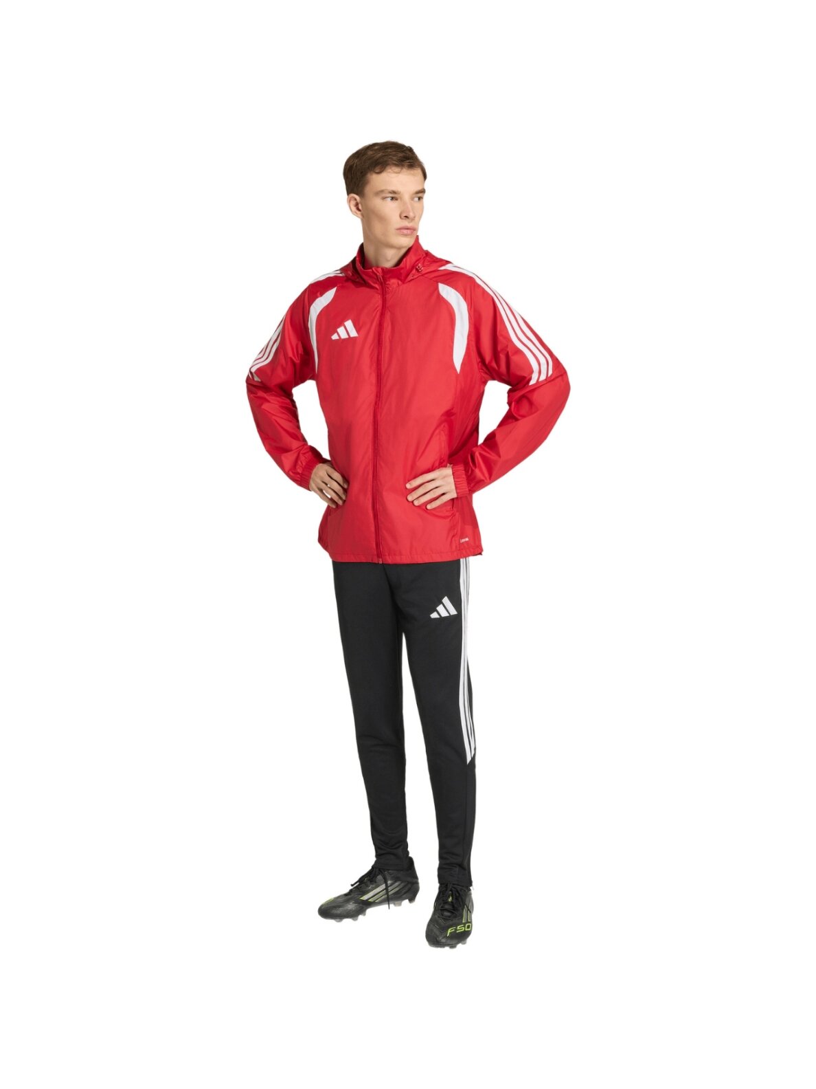 Adidas Tiro 26 League Windbreaker vyriška striukė raudona JY9731 5