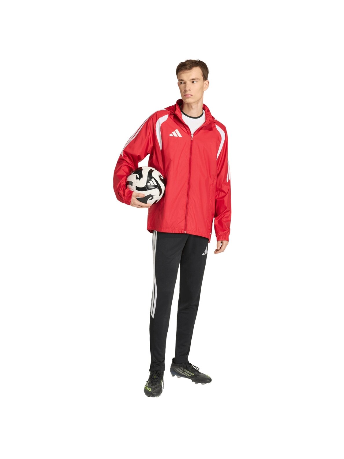 Adidas Tiro 26 League Windbreaker vyriška striukė raudona JY9731 6