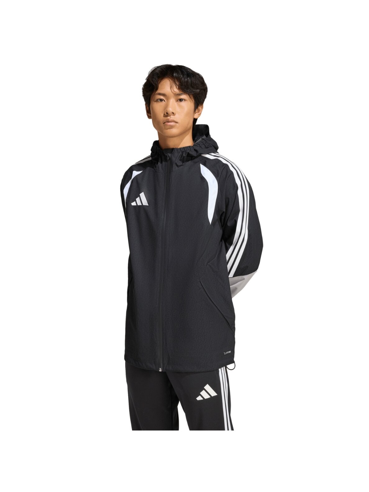 adidas Tiro 26 Rain lietaus striukė vyrams juoda JJ2969 adidas Tiro 26 Rain lietaus striukė vyrams juoda JJ2969
