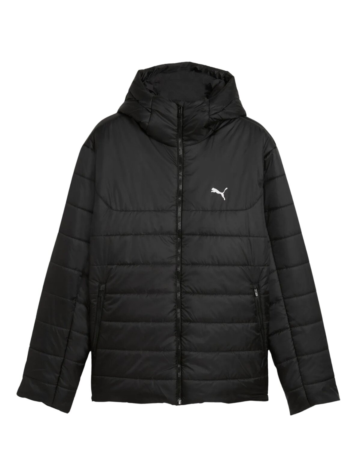Puma ESS Hooded Padded vyriška striukė juoda 685211 01 1 Puma ESS Hooded Padded vyriška striukė juoda 685211 01 1