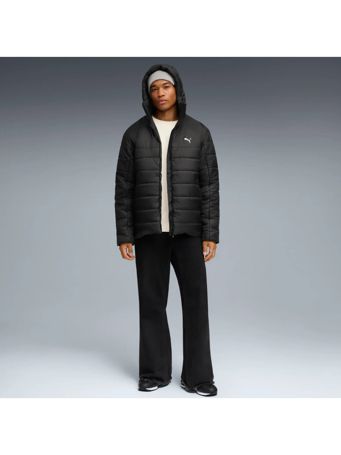Puma ESS Hooded Padded vyriška striukė juoda 685211 01 6