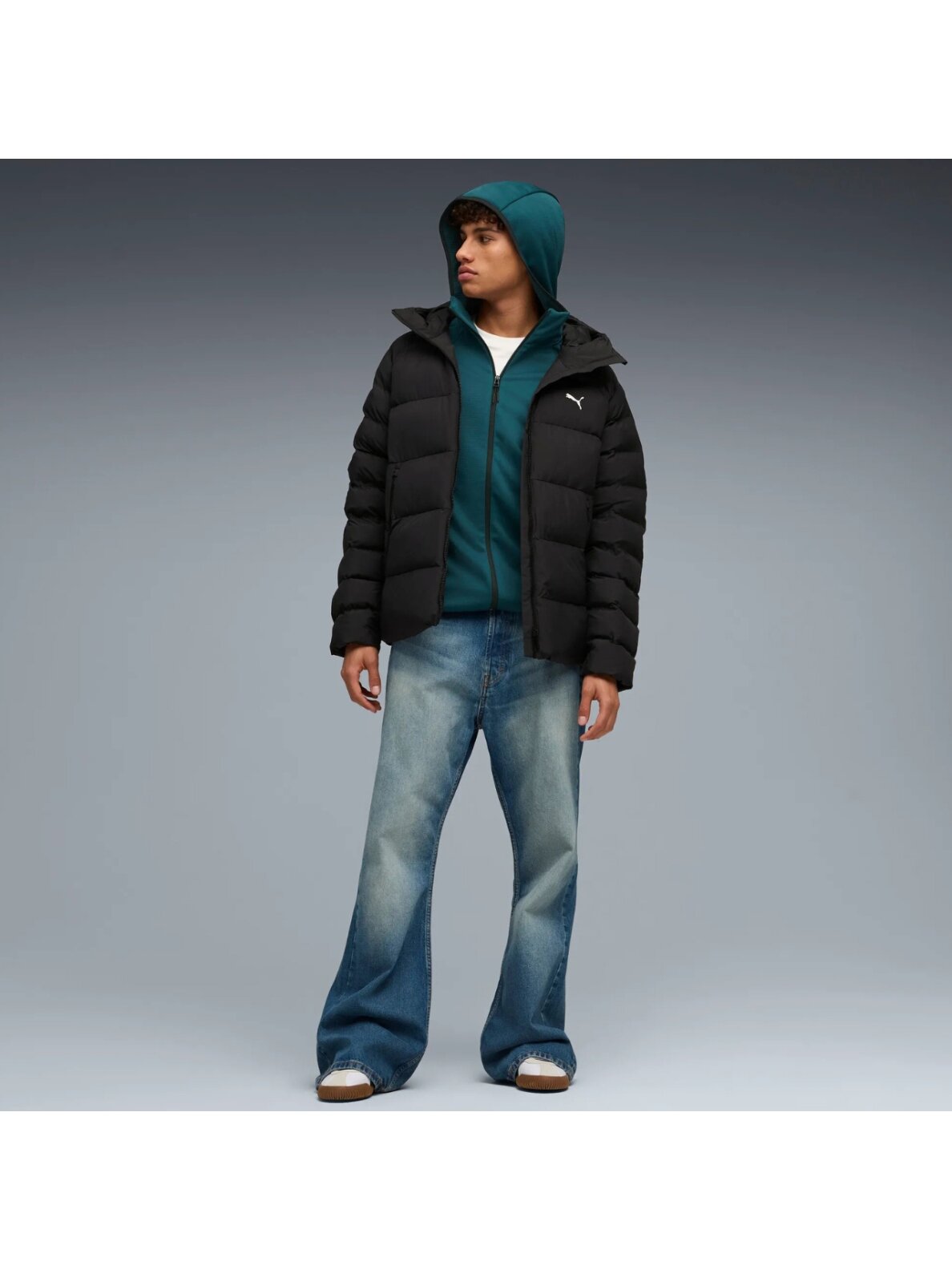 Puma Mono Hooded vyriška juoda striukė 688367 01 4