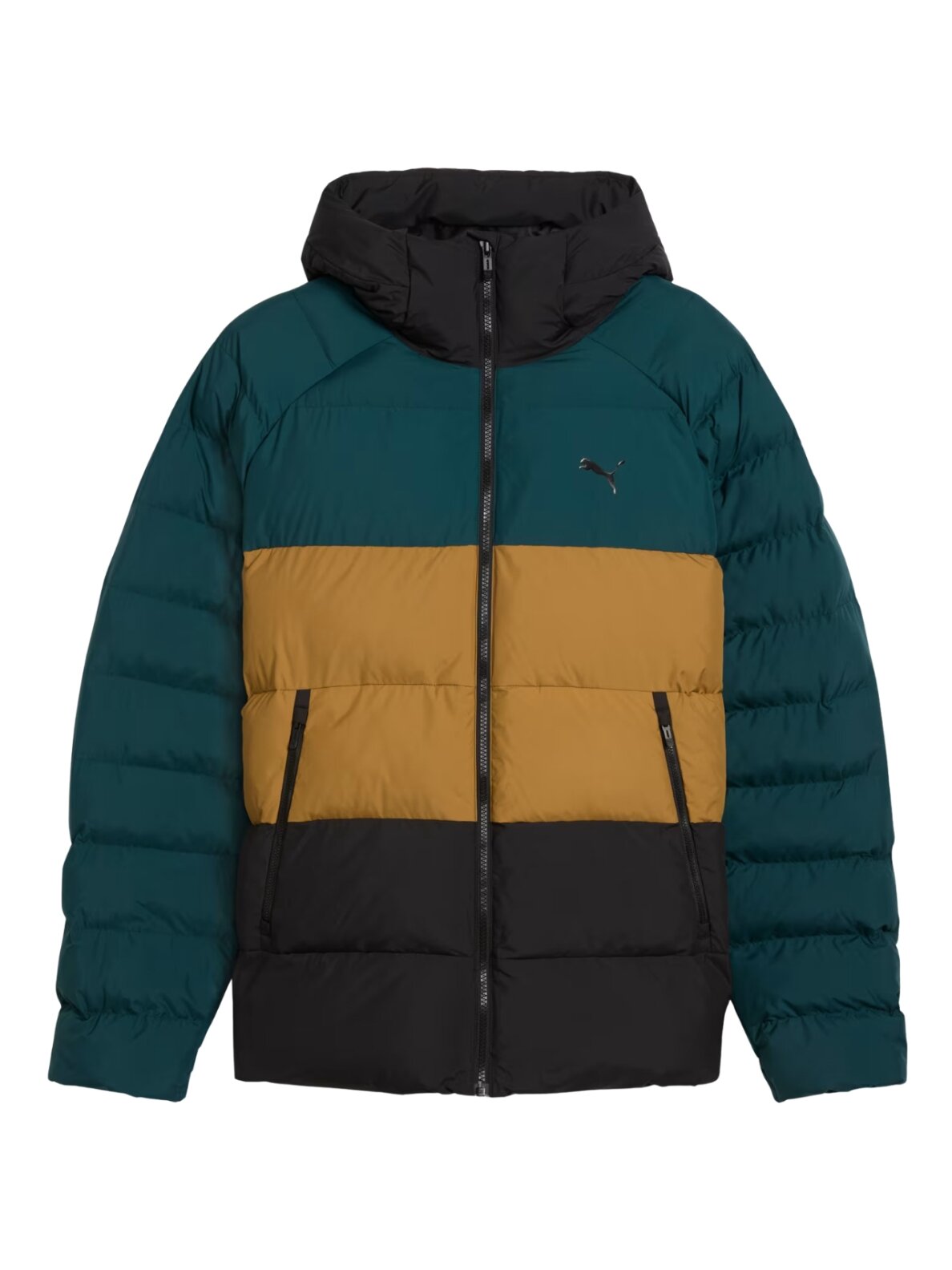 Puma vyriška striukė Mono Hooded žalia-ruda-juoda 688367 75