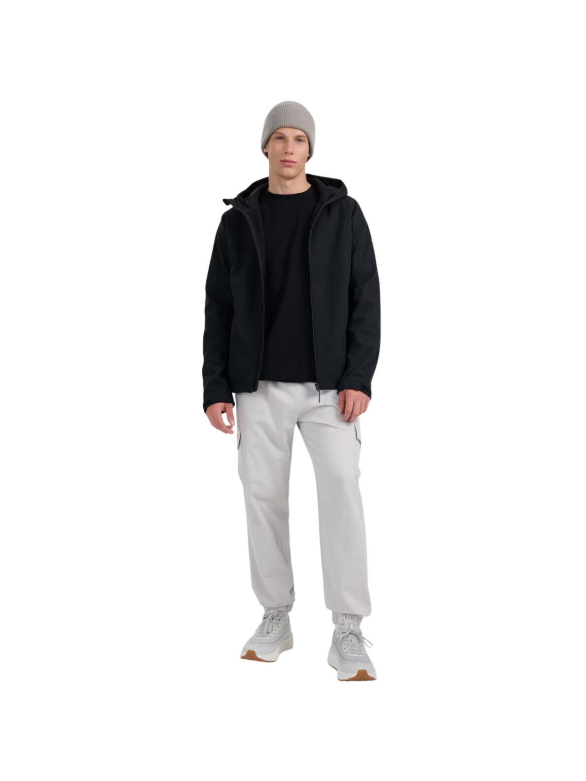 4F vyriška softshell striukė M362 giliai juoda 7
