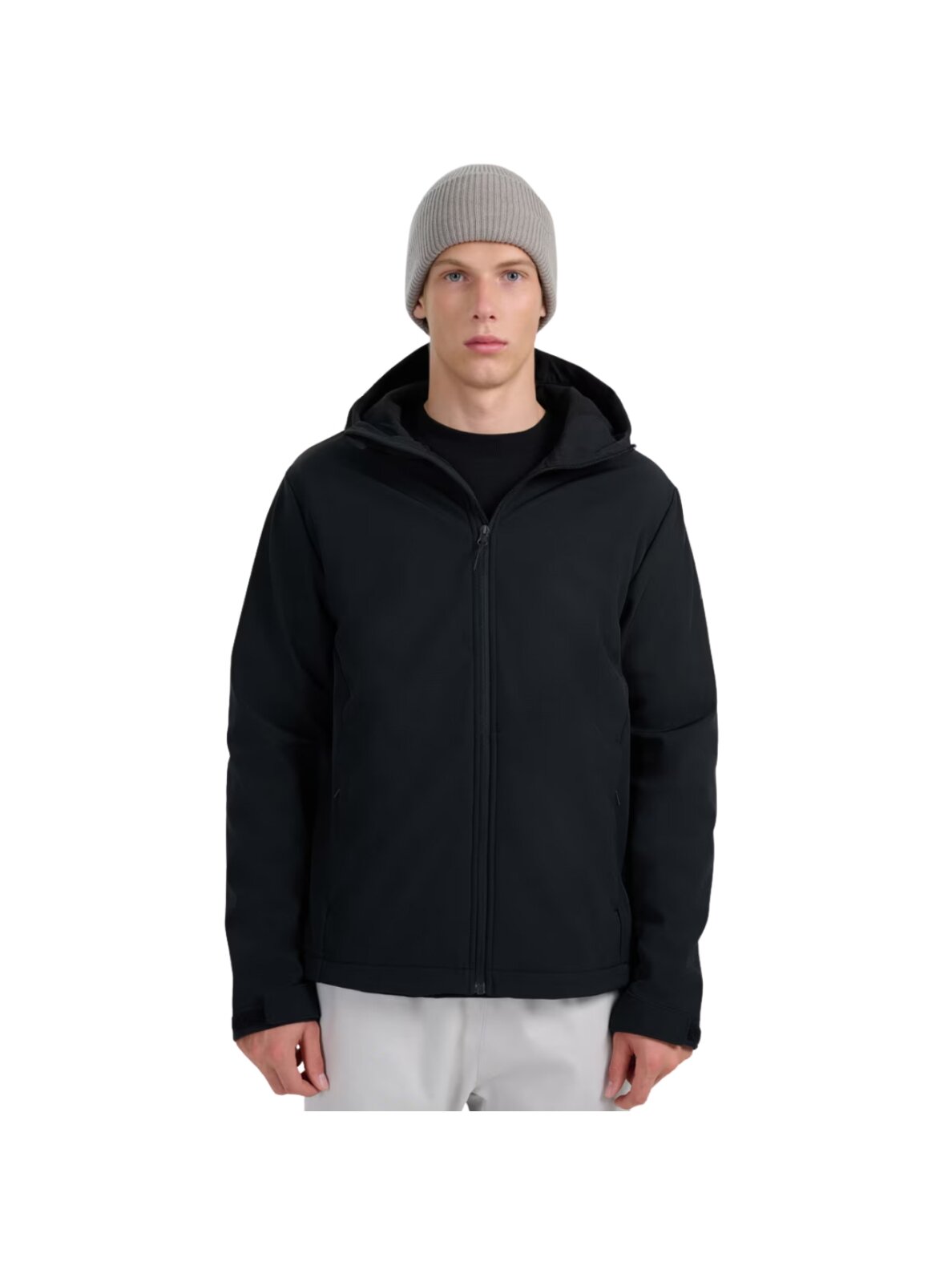 4F vyriška softshell striukė M362 giliai juoda