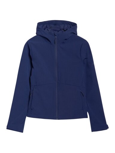 4F moterų softshell striukė F320 tamsiai mėlyna