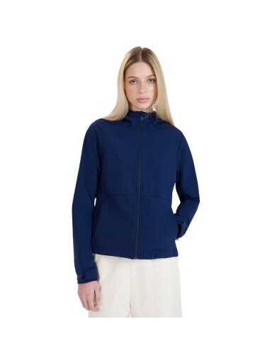 4F moterų softshell striukė F320 tamsiai mėlyna