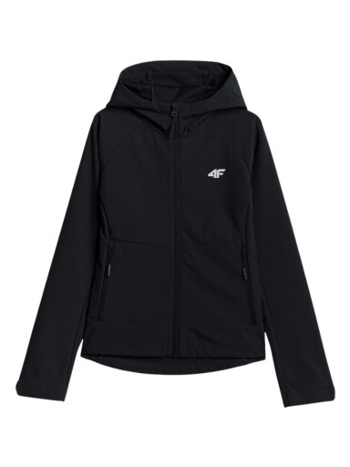 Moteriška softshell striukė 4F F546 giliai juoda 4FWSS26TSOFF546 20S