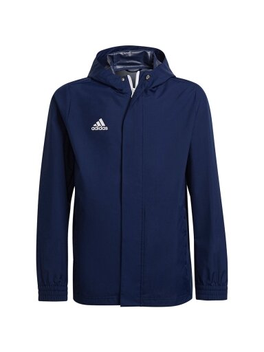 Adidas Entrada 22 All Weather vaikiška striukė, tamsiai mėlyna H57511