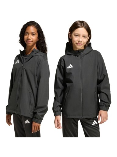 Adidas Entrada 26 All Weather vaikiška striukė juoda JZ9104