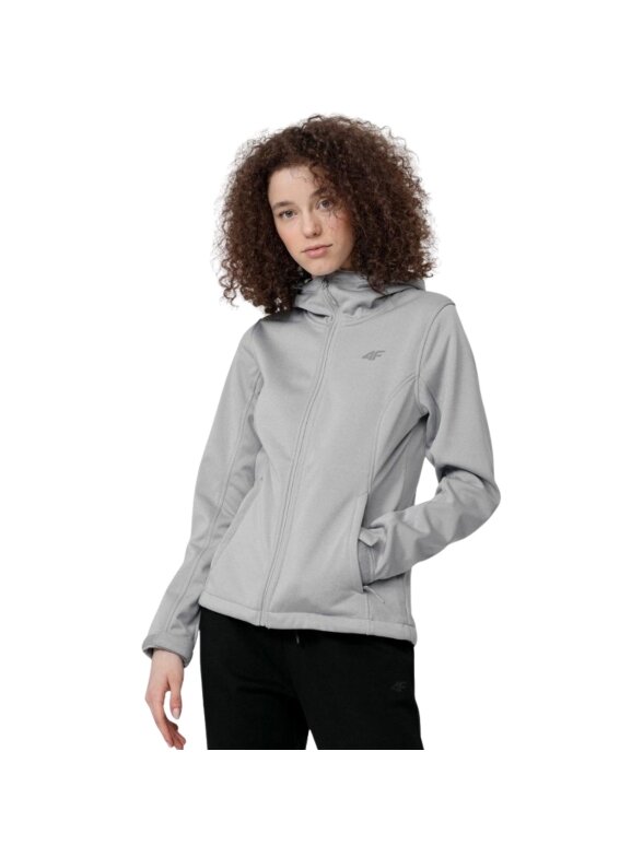 Moteriška 4F softshell striukė šalta šviesiai pilka melanžinė H4Z22 SFD350 27M Moteriška 4F softshell striukė šalta šviesiai pilka melanžinė H4Z22 SFD350 27M