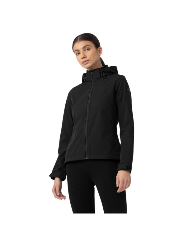 Moteriška 4F softshell striukė giliai juoda H4Z22 SFD001 20S Moteriška 4F softshell striukė giliai juoda H4Z22 SFD001 20S