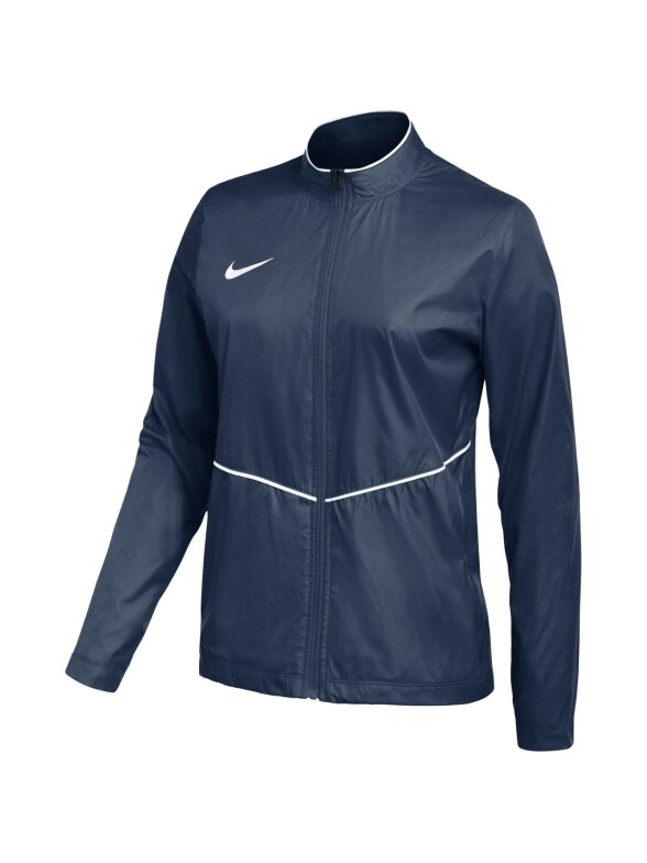 Nike Park 26 Rain moterims dėvima sportinė striukė tamsiai mėlyna HM7267 410 Nike Park 26 Rain moterims dėvima sportinė striukė tamsiai mėlyna HM7267 410