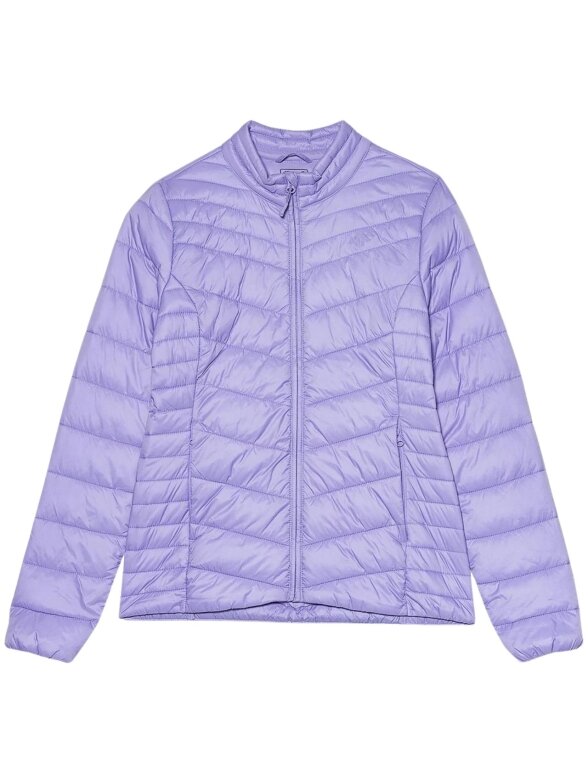 Moteriška dygsniuota striukė 4F F094 šviesiai violetinė 4FSS23TDJAF094 52S