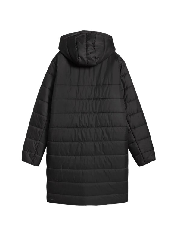 Puma moterims juoda pūkuota parka su kapišonu ESS 685232 01 2