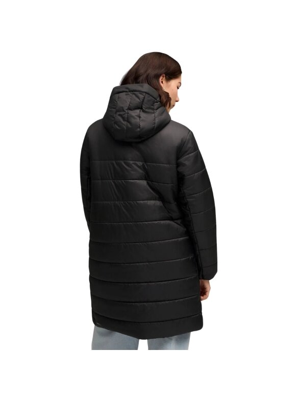 Puma moterims juoda pūkuota parka su kapišonu ESS 685232 01 3