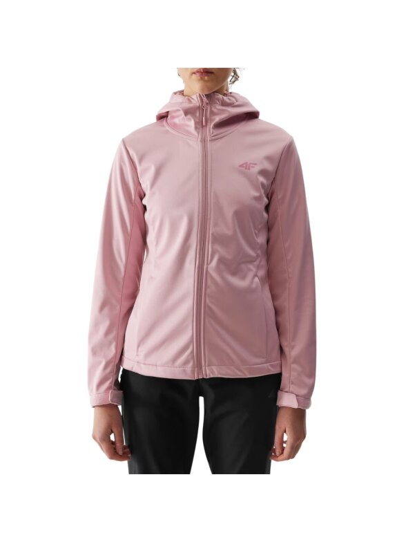 Moteriška softshell striukė 4F F215 šviesiai rožinė 4FWSS24TSOFF215 56S 2
