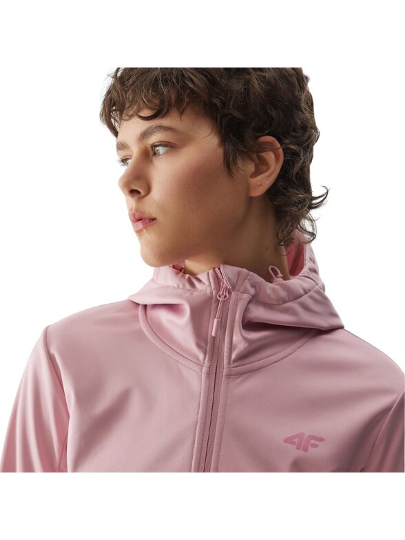 Moteriška softshell striukė 4F F215 šviesiai rožinė 4FWSS24TSOFF215 56S 4