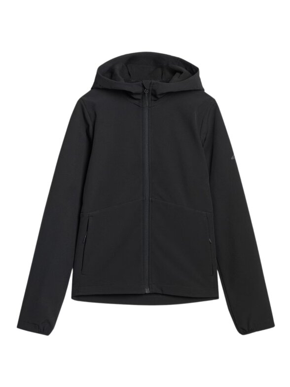 4F moterų softshell striukė F359 giliai juoda 1
