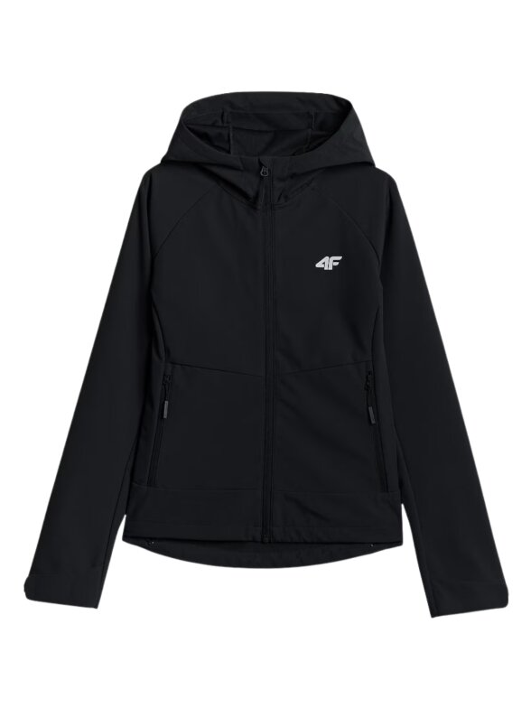 Moteriška softshell striukė 4F F546 giliai juoda 4FWSS26TSOFF546 20S 1