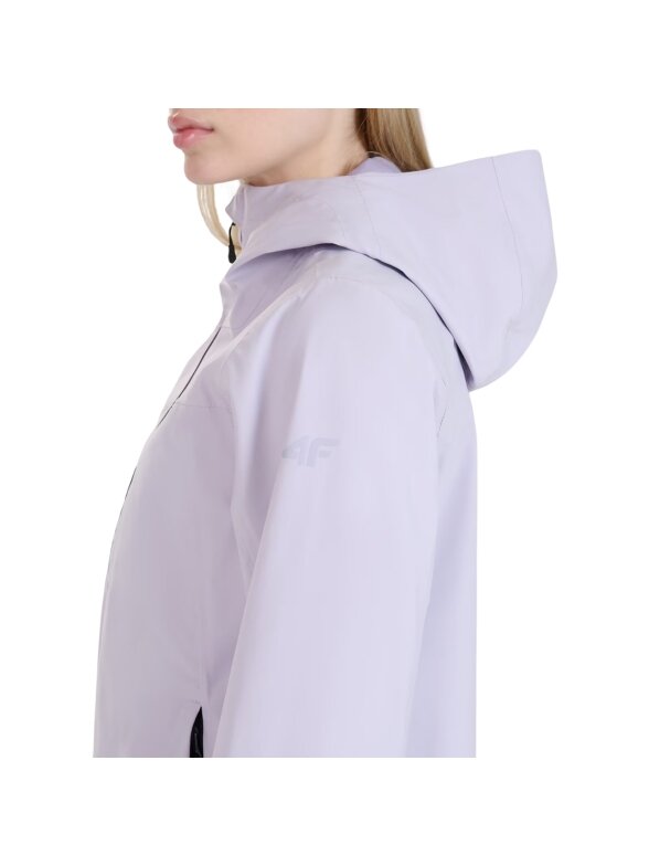 4F Techninė striukė moterims šviesiai violetinė F702 52S 3