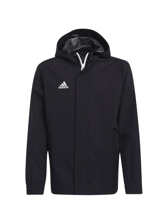 Adidas Entrada 22 All-Weather vaikiška striukė juoda IK4014 Adidas Entrada 22 All-Weather vaikiška striukė juoda IK4014