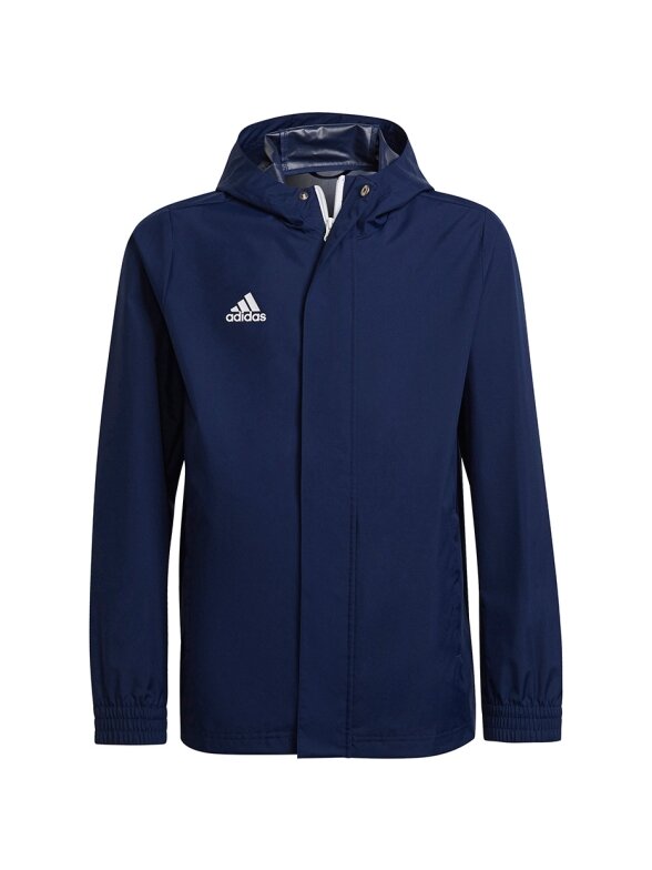 Adidas Entrada 22 All Weather vaikiška striukė, tamsiai mėlyna H57511 Adidas Entrada 22 All Weather vaikiška striukė, tamsiai mėlyna H57511