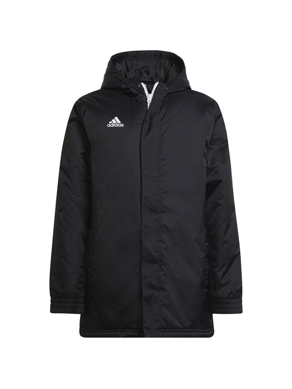 Adidas Entrada 22 Stadium vaikiška striukė, juoda H57569 Adidas Entrada 22 Stadium vaikiška striukė, juoda H57569