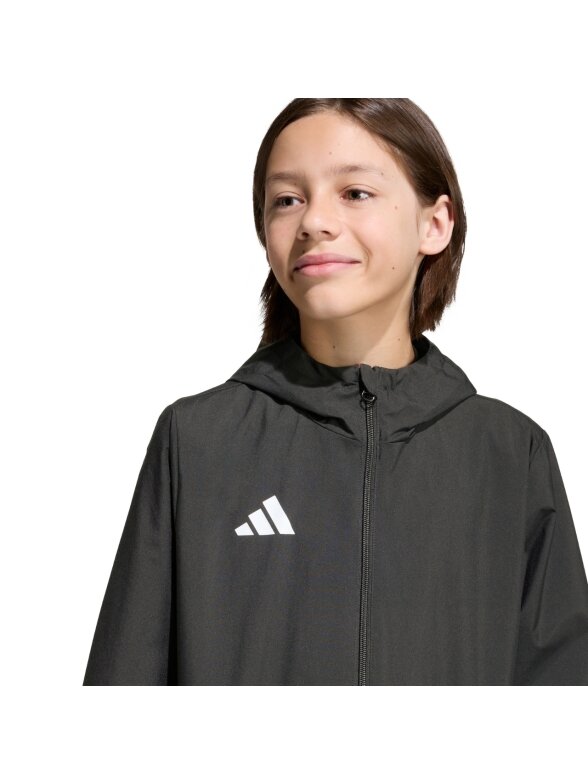Adidas Entrada 26 All Weather vaikiška striukė juoda JZ9104 5 Adidas Entrada 26 All Weather vaikiška striukė juoda JZ9104 5