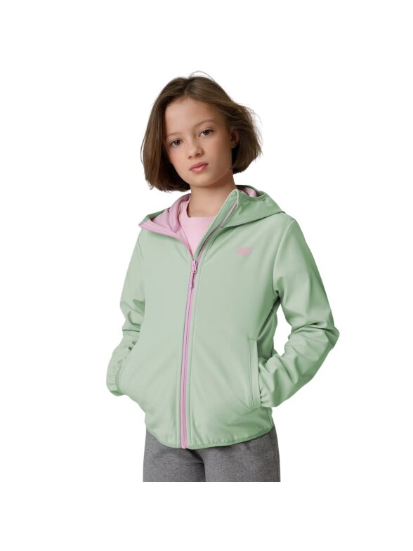 4F F478 mergaitių softshell striukė mėtų spalvos 4F F478 mergaitių softshell striukė mėtų spalvos